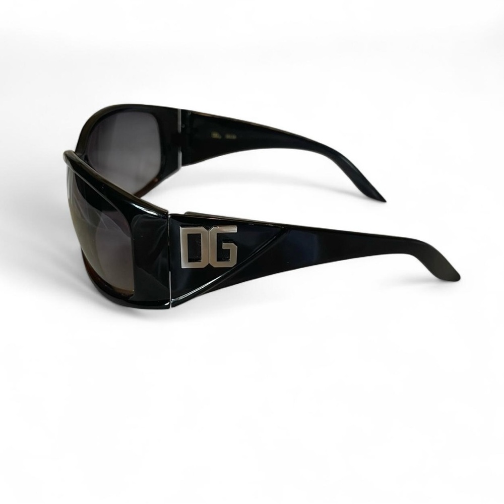 Dolce & Gabbana Black Sunglasses with Silver Logo